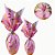 SACO ENVELOPE BOPP COELHO E CENOURA ROSA 24X24 C/25UN (INOVE) - Imagem 2
