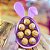 4 CAIXA ACRÍLICA COELHO ROSA P/8 DOCES C/BERÇO PÁSCOA CHOCOBRAZ - Imagem 5