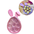 4 CAIXA ACRÍLICA COELHO ROSA P/8 DOCES C/BERÇO PÁSCOA CHOCOBRAZ - Imagem 1