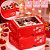 10 CAIXA PARA 6 DOCES C/ VISOR LOVE YOU 4928 ( DIA DOS NAMORADOS JANGO 2026 ) OUTLET - Imagem 4