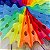 1 DECORAÇÃO DE LEQUE COLORIDO DE PAPEL 30CM 6132-37 FESTA JUNINA 2025   (EX) - Imagem 2