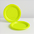 10 PRATO SOBREMESA FESTA AMARELO NEON 15cm (PLASTIK) - Imagem 4