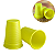50 COPO ECONÔMICO DESCARTAVEL AMARELO NEON 200ml (PLASTIK) - Imagem 2