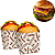 50 SACOS DE PAPEL  HAMBURGUER 10 CM X 11 ( Regina ) - Imagem 1