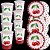 Kit Festa CEREJA FESTA CHERRY 16 Pratos + 16 Copos Descartável 200 Ml Papel - FESTCOLOR - Imagem 2