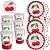 Kit Festa CEREJA FESTA CHERRY 16 Pratos + 16 Copos Descartável 200 Ml Papel - FESTCOLOR - Imagem 1