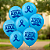 25 BALÃO BEXIGA FESTA NOVEMBRO AZUL n°9 FESTCOLOR - Imagem 2