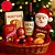 PALHA DE MADEIRA DECORATIVA NATAL VERMELHA 50G - Imagem 1
