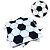20 GUARDANAPOS BOLA FUTEBOL FESTA  25 X 25 SILVER - Imagem 1