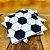 20 GUARDANAPOS BOLA FUTEBOL FESTA  25 X 25 SILVER - Imagem 2