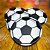 10 PRATO PAPEL FUTEBOL BOLA SILVER FESTAS - Imagem 3
