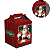 10 CAIXA MINI PANETONE MALETA C/ ALCA 10X10X10 - NOEL 5736 (NATAL 2025 IDEIA) - Imagem 2