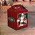 10 CAIXA MINI PANETONE MALETA C/ ALCA 10X10X10 - NOEL 5736 (NATAL 2025 IDEIA) - Imagem 1