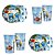 KIT FESTA  OS SMURFS 8 PRATOS + 8 COPOS DESCARTÁVEL 180 ML PAPEL - REGINA - Imagem 1