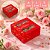 10 CAIXA 4 DOCES COM VISOR AMOR CLÁSSICO 8X8X4CM 5951 ( DIA DOS NAMORADOS IDEIA 2026 ) HOT STAMPING - Imagem 2