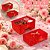 10 CAIXA FONDUE COM FITA AMOR CLÁSSICO 24X16X7CM 5953 ( DIA DOS NAMORADOS IDEIA 2026 ) HOT STAMPING - Imagem 2