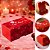 10 CAIXA P/ 2 DOCES COM AMOR 8X8X4CM 5977( DIA DOS NAMORADOS IDEIA 2026 ) - Imagem 1