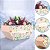 10 CESTA COM ALÇA FLORES 25X16X12CM 5996 ( DIA DAS MÃES IDEIA 2026 ) HOT STAMPING - Imagem 1