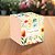 10 CAIXA CUBO P/ 1 DOCE  FLORES 5X5X5 5987 ( DIA DAS MÃES IDEIA 2026 ) HOT STAMPING - Imagem 3