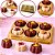 10 CAIXA EMBALAGEM P/ 6 DOCES E BOMBONS  DOURADO BWB14240 - Imagem 1