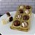 10 CAIXA EMBALAGEM P/ 8 DOCES E BOMBONS - DOURADO BWB 14250 - Imagem 3