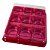 10 CAIXA EMBALAGEM P/ 9 DOCES E BOMBONS  VERMELHO BWB 14262 - Imagem 2