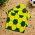 50 GUARDANAPOS VERDE E AMARELO BOLA DE FUTEBOL FESTA  19,5 X 22,5 CAMPFESTA - Imagem 4