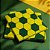 50 GUARDANAPOS VERDE E AMARELO BOLA DE FUTEBOL FESTA  19,5 X 22,5 CAMPFESTA - Imagem 3