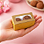 10 CAIXA LAMINADA C/ VISOR (02 DOCES)  4x8x4 cm OURO 4667 (IDEIA) LAMINADAS - Imagem 5