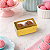 10 CAIXA LAMINADA C/ VISOR (02 DOCES)  4x8x4 cm OURO 4667 (IDEIA) LAMINADAS - Imagem 3