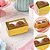 10 CAIXA LAMINADA C/ VISOR (02 DOCES)  4x8x4 cm OURO 4667 (IDEIA) LAMINADAS - Imagem 1