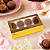 10 CAIXA LAMINADA C/ VISOR (08 DOCES) 4x16x8 cm OURO 4670 (IDEIA) LAMINADAS - Imagem 4