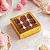10 CAIXA LAMINADA C/ VISOR (09 DOCES) 4x12x12 cm OURO 4671 (IDEIA) LAMINADAS - Imagem 4