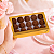 10 CAIXA LAMINADA C/ VISOR (15 DOCES)  4x20x12 cm OURO 4674 (IDEIA) LAMINADAS - Imagem 5