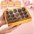 10 CAIXA LAMINADA C/ VISOR (20 DOCES) 4x20x16 cm OURO 4676 (IDEIA) LAMINADAS - Imagem 2