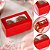 10 CAIXA LAMINADA C/ VISOR (02 DOCES) 4x8x4 cm VERMELHO 4677 (IDEIA) LAMINADAS - Imagem 1