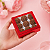 10 CAIXA LAMINADA C/ VISOR (09 DOCES) VERMELHO  4x12x12 cm  4681 (IDEIA) LAMINADAS - Imagem 5