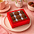 10 CAIXA LAMINADA C/ VISOR (09 DOCES) VERMELHO  4x12x12 cm  4681 (IDEIA) LAMINADAS - Imagem 4