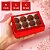 10 CAIXA LAMINADA C/ VISOR (12 DOCES) 4x16x12 cm VERMELHO 4683 (IDEIA) LAMINADAS - Imagem 2