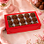 10 CAIXA LAMINADA C/ VISOR (15 DOCES) 4x20x12 cm VERMELHO 4684 (IDEIA) LAMINADAS - Imagem 4