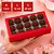 10 CAIXA LAMINADA C/ VISOR (15 DOCES) 4x20x12 cm VERMELHO 4684 (IDEIA) LAMINADAS - Imagem 2