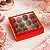 10 CAIXA LAMINADA C/ VISOR (16 DOCES) 4x16x16 cm VERMELHO 4685 (IDEIA) LAMINADAS - Imagem 4