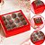 10 CAIXA LAMINADA C/ VISOR (16 DOCES) 4x16x16 cm VERMELHO 4685 (IDEIA) LAMINADAS - Imagem 1