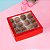 10 CAIXA LAMINADA C/ VISOR (16 DOCES) 4x16x16 cm VERMELHO 4685 (IDEIA) LAMINADAS - Imagem 3