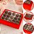 10 CAIXA LAMINADA C/ VISOR (20 DOCES) 4x20x16 cm VERMELHO 4686 (IDEIA) LAMINADAS - Imagem 1