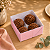 10 CAIXA P/ 04 DOCES C/ VISOR ROSA 8X8X4 5745 (IDEIA) - Imagem 3