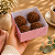 10 CAIXA P/ 04 DOCES C/ VISOR ROSA 8X8X4 5745 (IDEIA) - Imagem 4