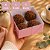 10 CAIXA P/ 04 DOCES C/ VISOR ROSA 8X8X4 5745 (IDEIA) - Imagem 2
