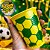 50 COPO PLÁSTICO BOLA BRASIL COPA VERDE E AMARELO 200ML - Imagem 2