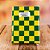 10 TOALHA PLÁSTICA 78X78 XADREZ VERDE E AMARELA BRASIL COPA - Imagem 5